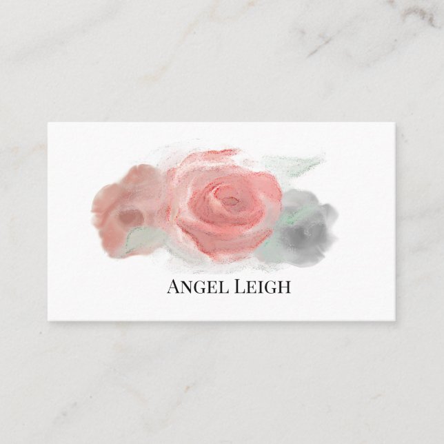 Rose, Yoga, Spirituel, Conseil, Carte de visite (Devant)