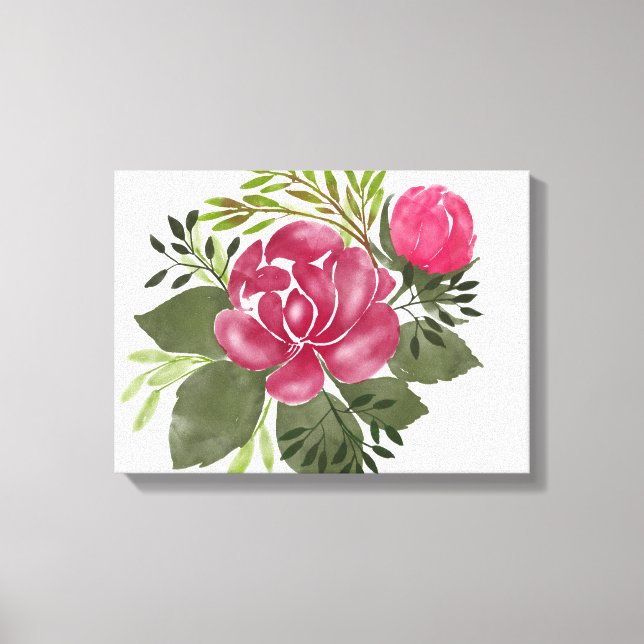 Rose | Zazzle_Growshop. Leinwanddruck (Vorderseite)