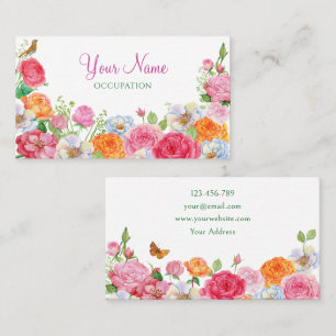 Rose zu Blume Visitenkarte