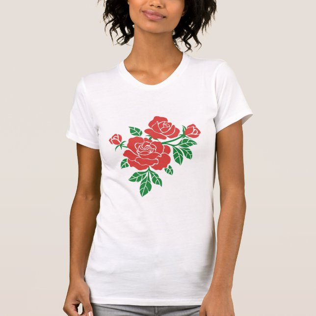 Rose zu Shirt (Vorderseite)
