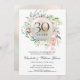 Rose zum 30. Geburtstag der Hochzeit "Floral Chic  Einladung (Vorne/Hinten)