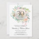 Rose zum 30. Geburtstag der Hochzeit "Floral Chic  Einladung (Vorderseite)