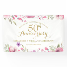 Rose zum 50. Jubiläum willkommen