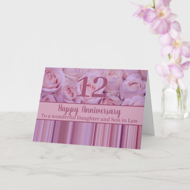Rose zum Hochzeitstag vollständig anpassbar Karte (Orchidee)