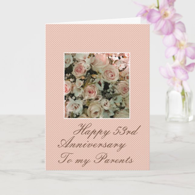 Rose zum Hochzeitstag vollständig anpassbar Karte (Orchidee)