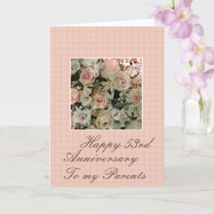 Rose zum Hochzeitstag vollständig anpassbar Karte