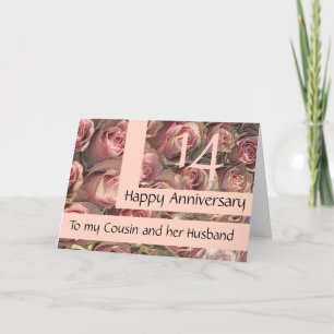 Rose zum Hochzeitstag vollständig anpassbar Karte