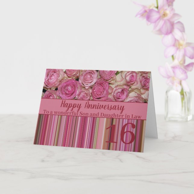 Rose zum Hochzeitstag vollständig anpassbar Karte (Orchidee)