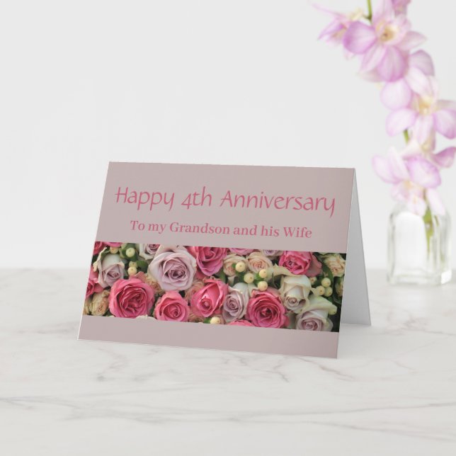 Rose zum Hochzeitstag vollständig anpassbar Karte (Orchidee)