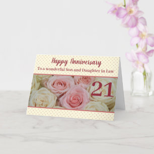 Rose zum Hochzeitstag vollständig anpassbar Karte