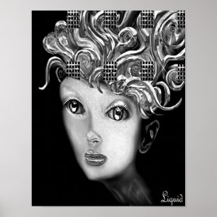 Rose zur Leinwand Poster