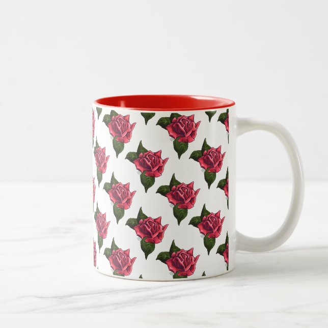 Rose Zweifarbige Tasse (Rechts)