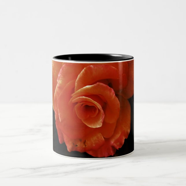 Rose Zweifarbige Tasse (Mittel)