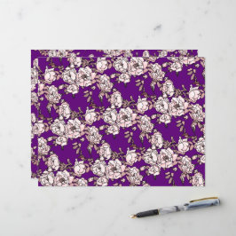 Rose Zweig rosa Lila Papier