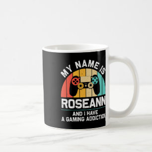 Roseann Geschenk Name Personalisiert Lustig Gaming Kaffeetasse