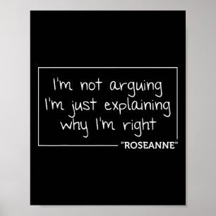 Roseanne Gift Zitat Personalisiert Name Funny Birt Poster