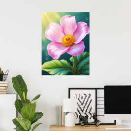 Roseate Blush Poster