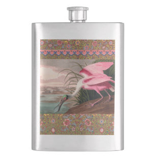 Roseate Spoonbill Audubon Bird Wildlife Flachmann