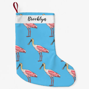 Roseate-Spoonbill-Cartoon Kleiner Weihnachtsstrumpf