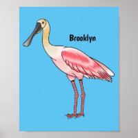 Roseate-Spoonbill-Cartoon