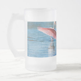 Roseate Spoonbill Mattiert 16 oz Mattierte Glass-T Mattglas Bierglas