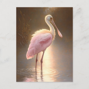 Roseate Spoonbill Postkarte