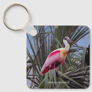 Roseate Spoonbill-Schlüsselkette Schlüsselanhänger