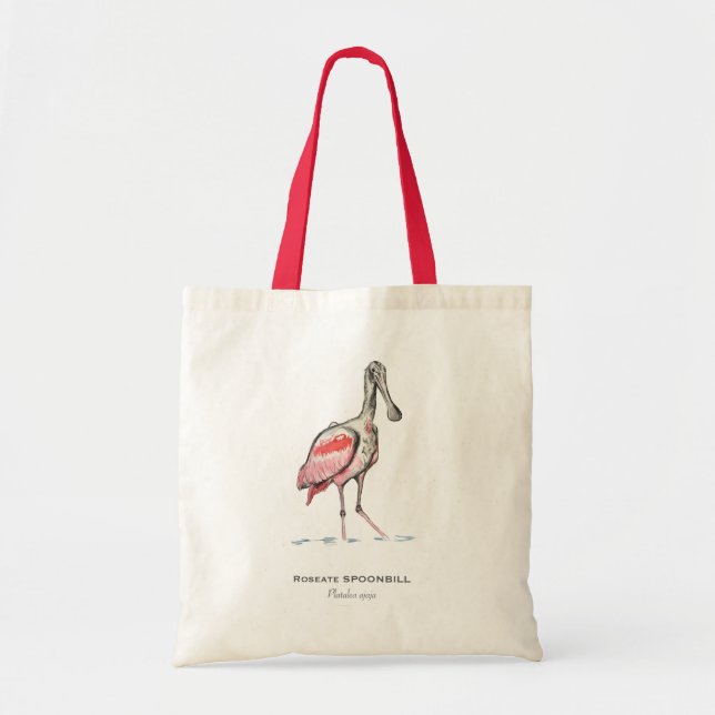 Roseate Spoonbill Tote Bag Tragetasche (Vorne)