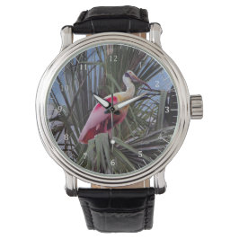 Roseate Spoonbill-Uhr Armbanduhr
