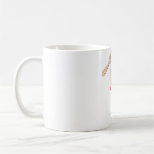 Roseate Spoonbill Vogelart Aquarellkunst Kaffeetasse