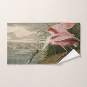 Roseate Spoonbill von Audubons Vögeln Amerikas Badhandtuch Set