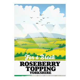 Roseberry Topping Yorkshire Reiseplakat Fotodruck