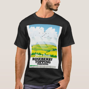 Roseberry Topping Yorkshire Reiseplakat T-Shirt