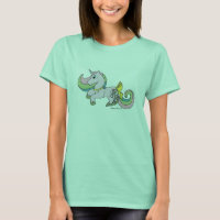 Rosebud Le T-shirt féminin de la licorne