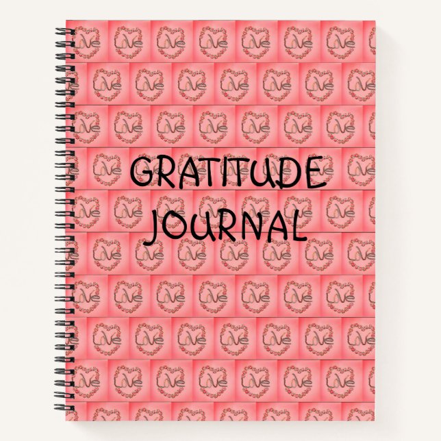 Rosebud Love Gratitude Journal (Devant)