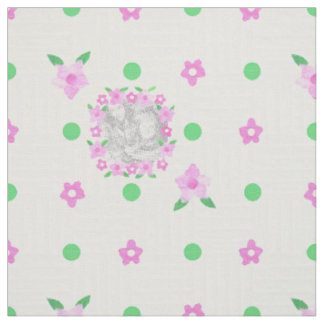 Rosebud rose sur tissu photo personnalisé blanc bé