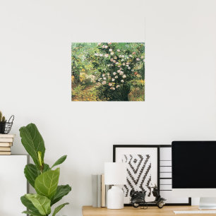 Rosebush in Blossom von Vincent van Gogh Poster