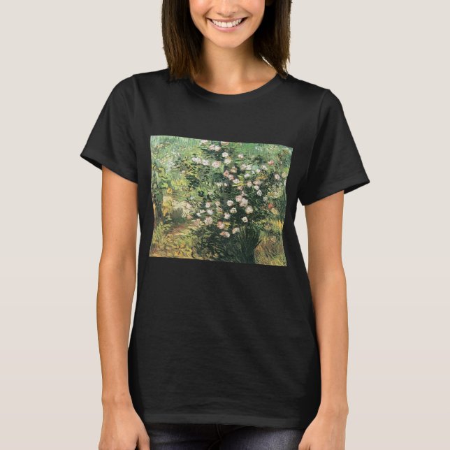Rosebush in Blossom von Vincent van Gogh T-Shirt (Vorderseite)