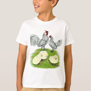 Rosecomb-Bantamhühner und Küken T-Shirt