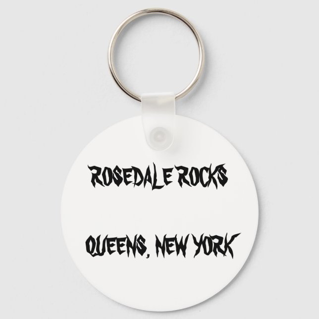 ROSEDALE ROCKS QUEENS, NEW YORK KEYRING SCHLÜSSELANHÄNGER (Vorderseite)