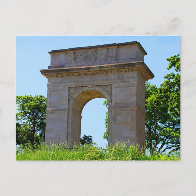 Rosedale Weltkrieg Erster Gedenkstätte Arch, Kansa Postkarte (Vorderseite)