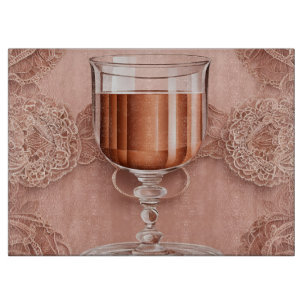 Rosegold Cheers Lace Schneidebrett