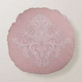 Roségold-Dekorationsmuster, Elegant Rundes Kissen