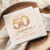 Roségold Elegant 50. Geburtstag