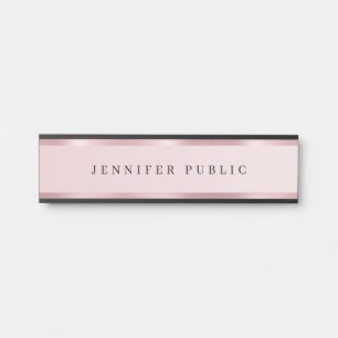 Rosegold Elegantes Template Luxuriöses Rose Gold G Türschild