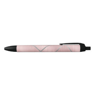 Roségold Errötendes Rosa & Silberne Linien Chic Bü Kugelschreiber