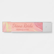 Roségold Glitter individueller Name