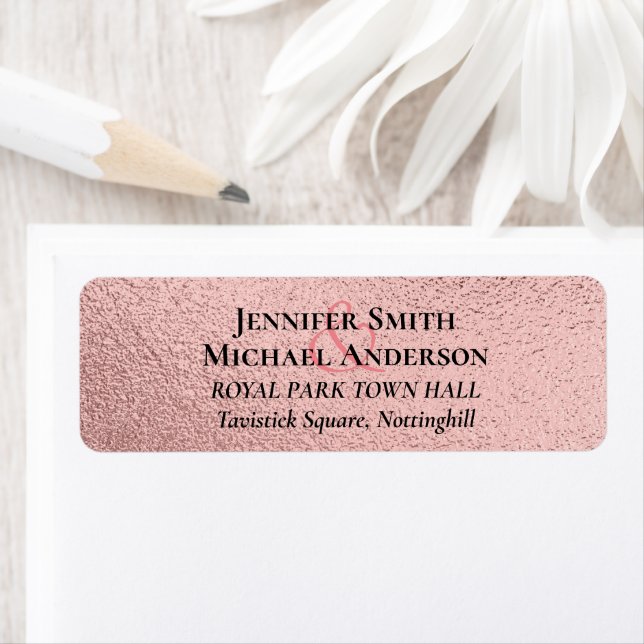 RoseGold Glitzer Glam Foil Look Wedding BUDGET (Insitu)
