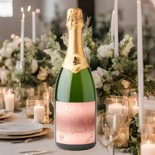 Roségold Konfetti Brautparty