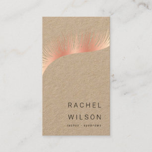 Rosegold Lashes Visitenkarte